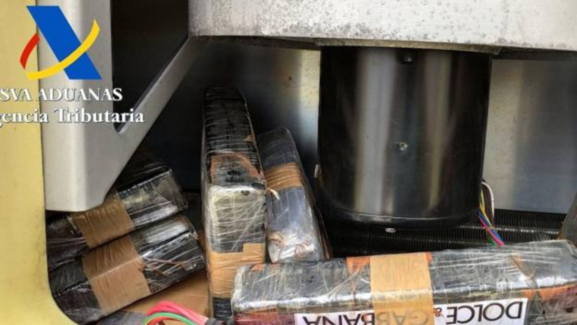 Droga escondida en un contenedor en el puerto de La Luz, en Las Palmas de Gran Canaria. / Cedida