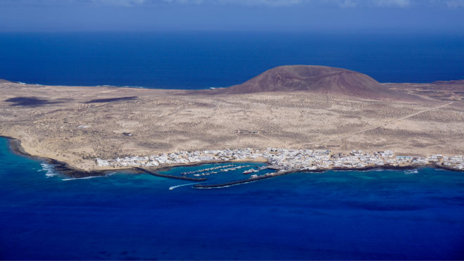 Playas de La Graciosa que se prevé que desaparezcan.Unsplash