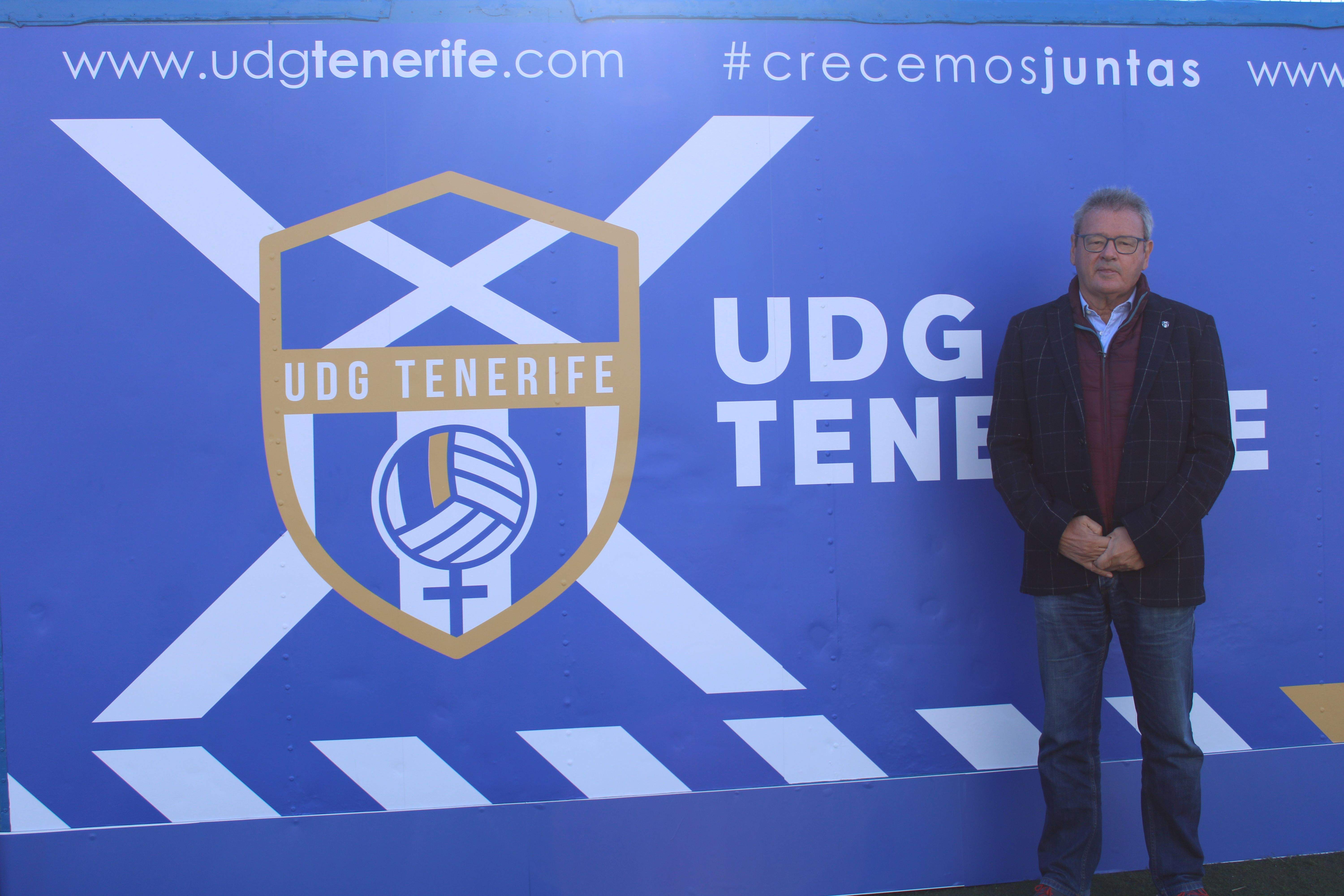 El presidente de la UD Granadilla Tenerife, Sergio Batista./ Cedida