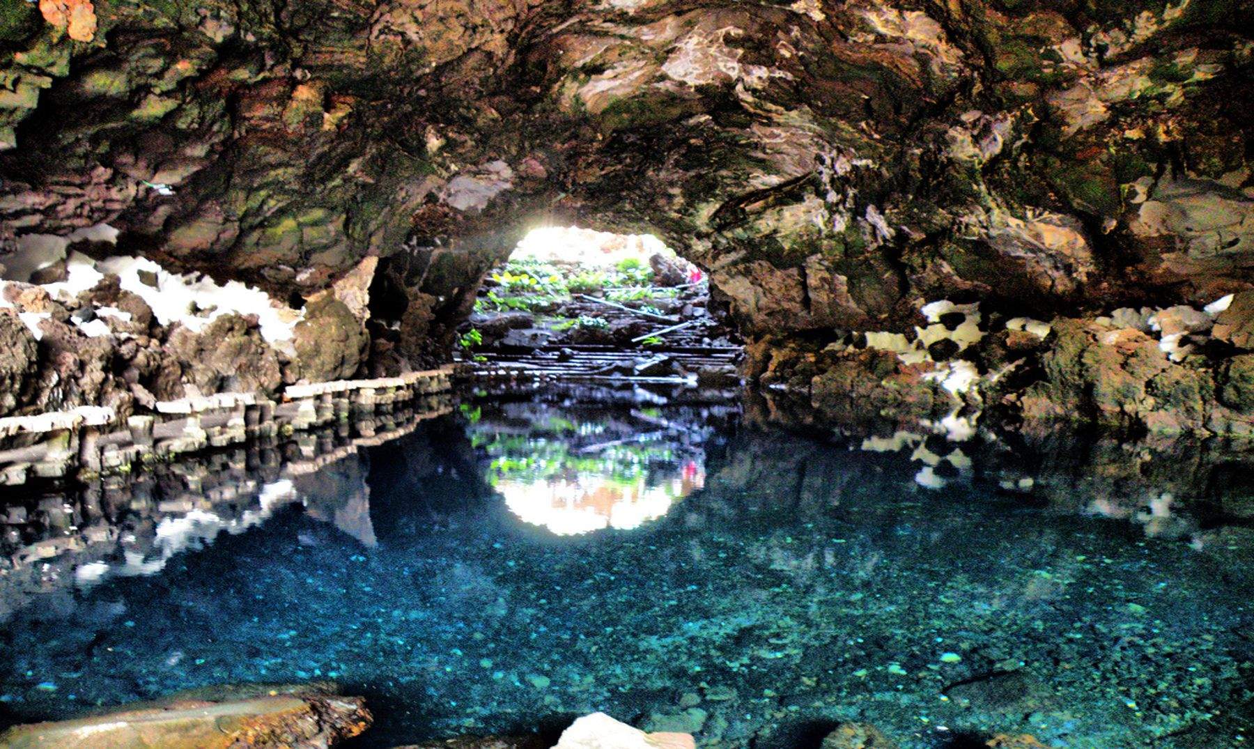 Los Jameos del Agua, en Lanzarote./ Redes