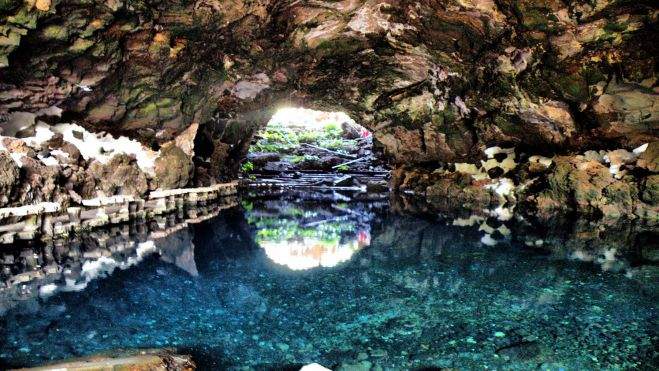 Los Jameos del Agua, en Lanzarote./ Redes