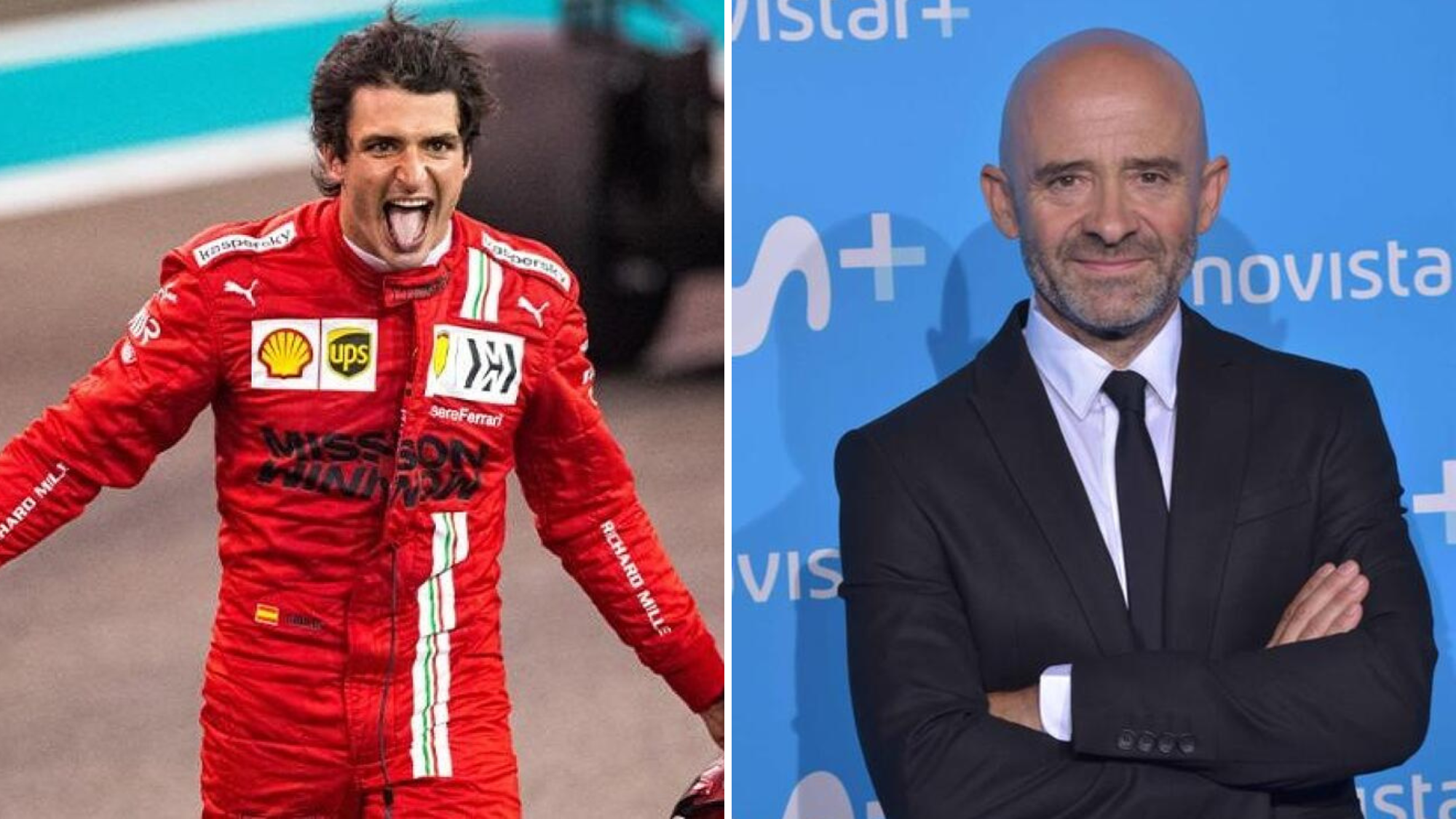 Carlos Sainz Jr. (izq.) y Antonio Lobato (der.)./ Montaje AH