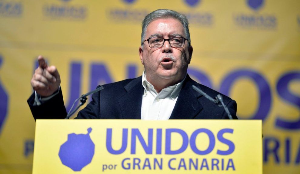  José Miguel Bravo de Laguna, en un acto de Unidos por Gran Canaria. / Archivo