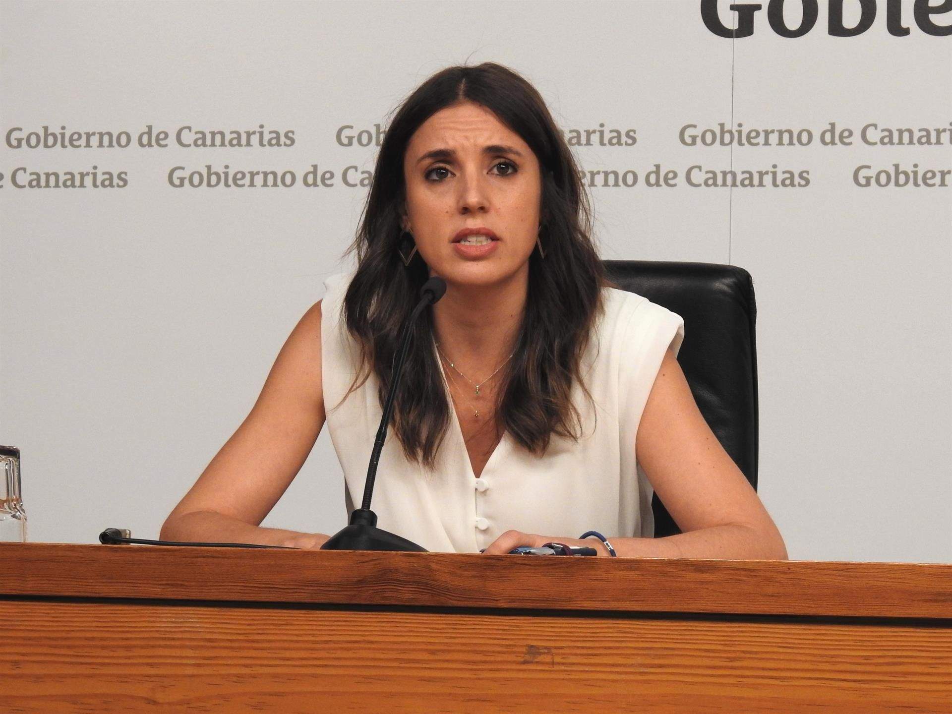 La ministra de Igualdad, Irene Montero, propulsora de la ley del solo sí es sí./ EFE/Nerea de Ara
