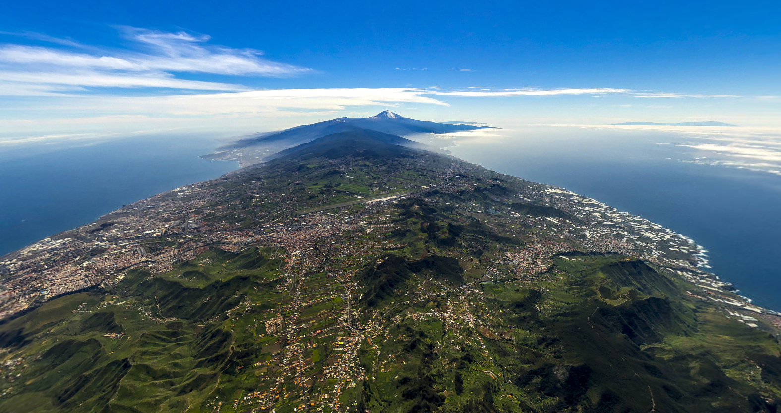 Panorámica de Tenerife, propuesta como sede de la Agencia Espacial Española./ Archivo