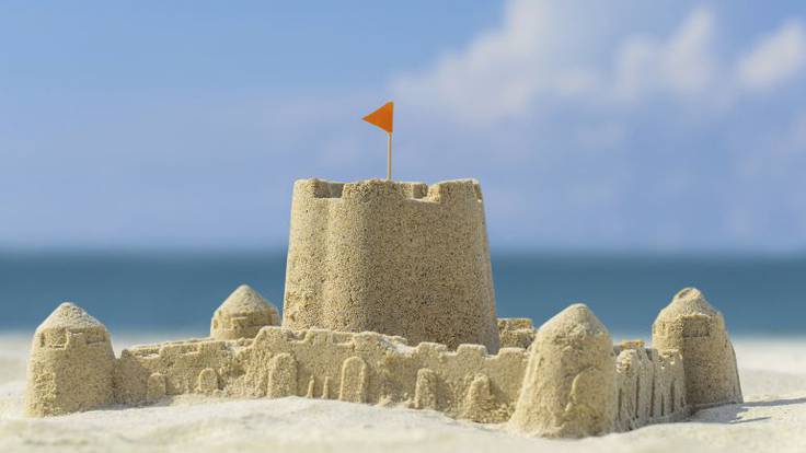Un castillo de arena./ Archivo