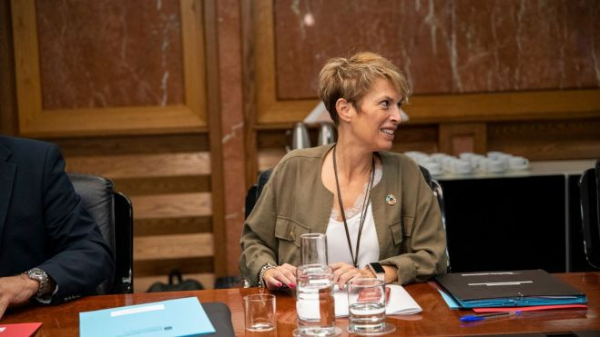 La consejera de Economía, Conocimiento y Empleo, Elena Máñez. / @EcoGobCan 