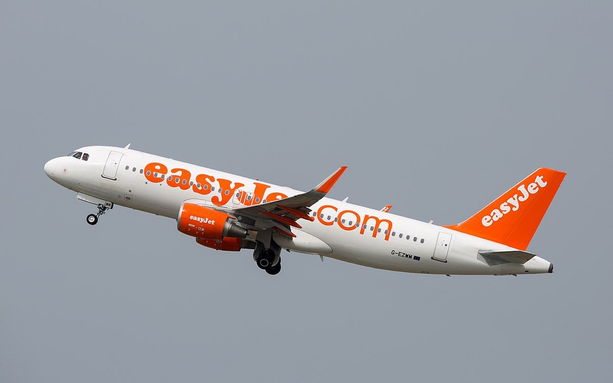 Avión en vuelo de easyJet. / Archivo