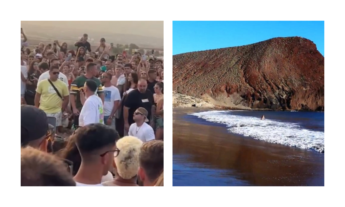 Concierto de Justin Quiles en la playa de La Tejita. / AH 