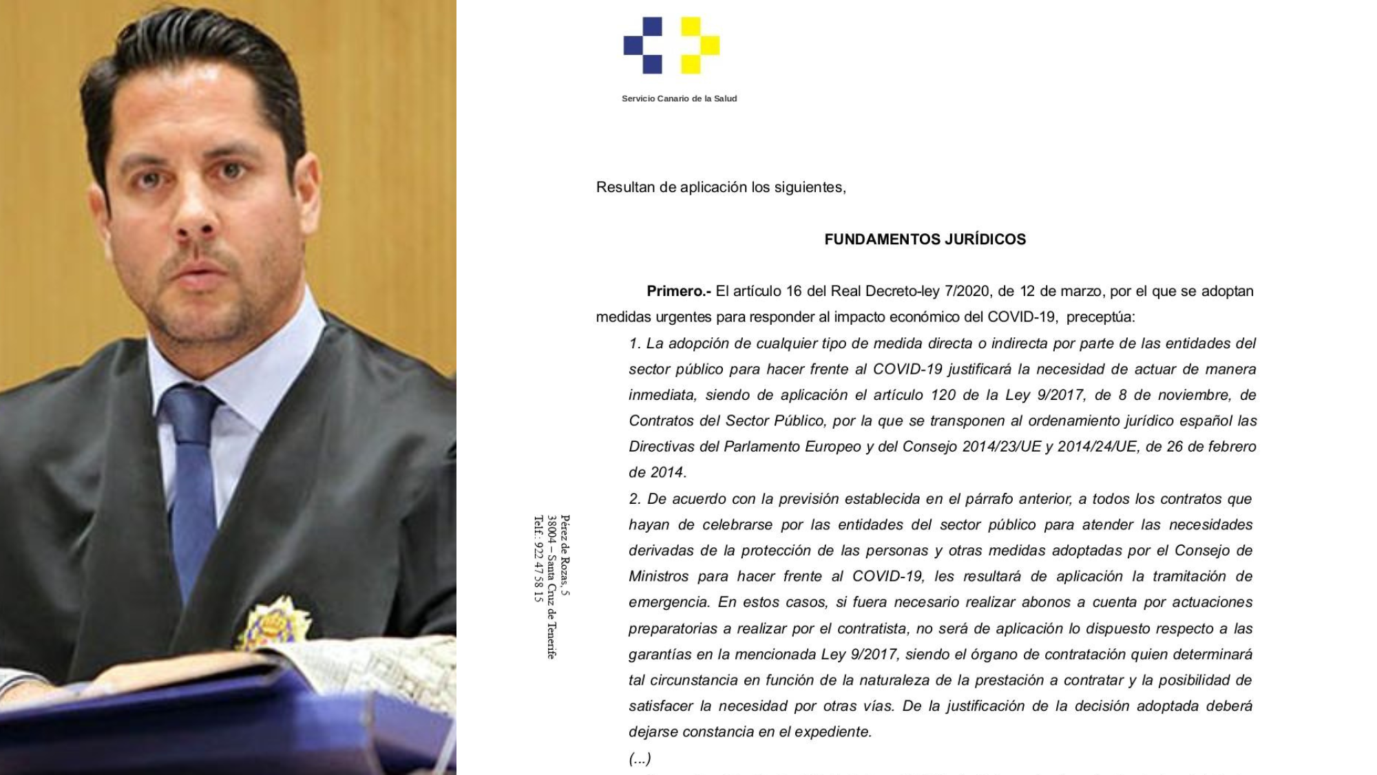 Composición con Javier Ródenas, fiscal Anticorrupción de Las Palmas./