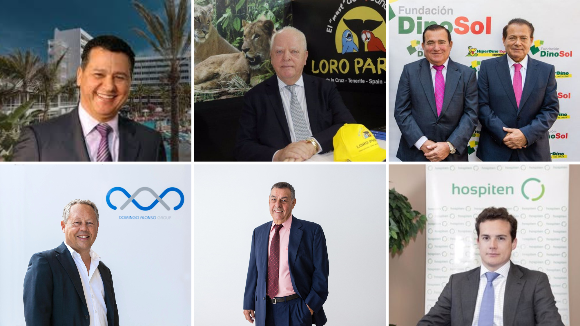 Representantes de las familias empresariales más importantes de Canarias./