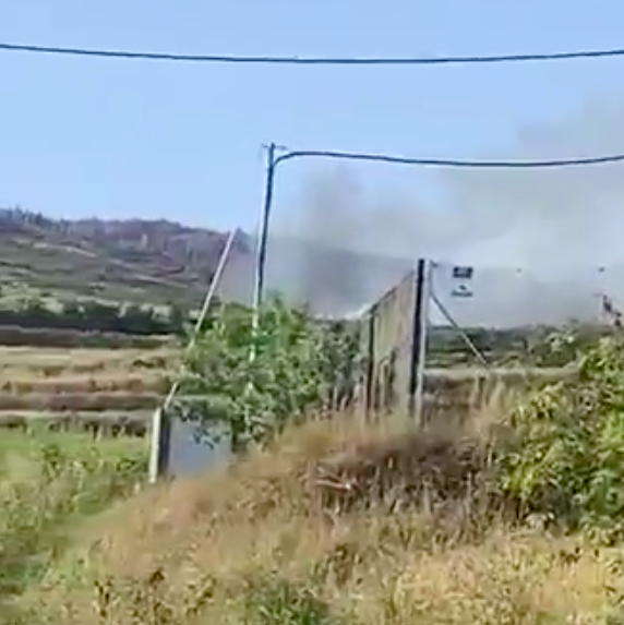 Imagen de archivo de un conato de incendio en Icod el Alto. / Los Realejos meteorología 