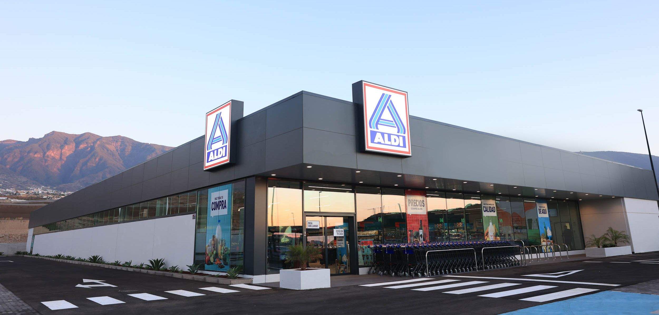 Imagen exterior de un supermercado de ALDI en Canarias. / ALDI 