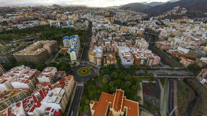 Imagen aérea del distrito Salud-La Salle. / Ayuntamiento de Santa Cruz de Tenerife