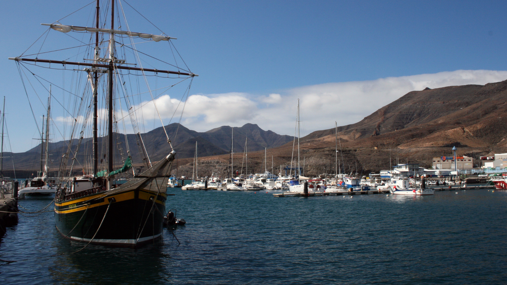 Puerto de Morrojable, que también está inscrito en la red de Puertos Canarios. / Puertos Canarios