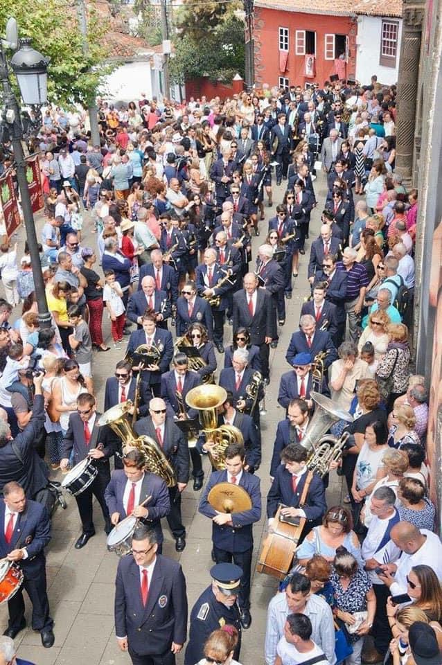 Banda de Santa Cecilia en Tacoronte. / A.M. Santa Cecilia 