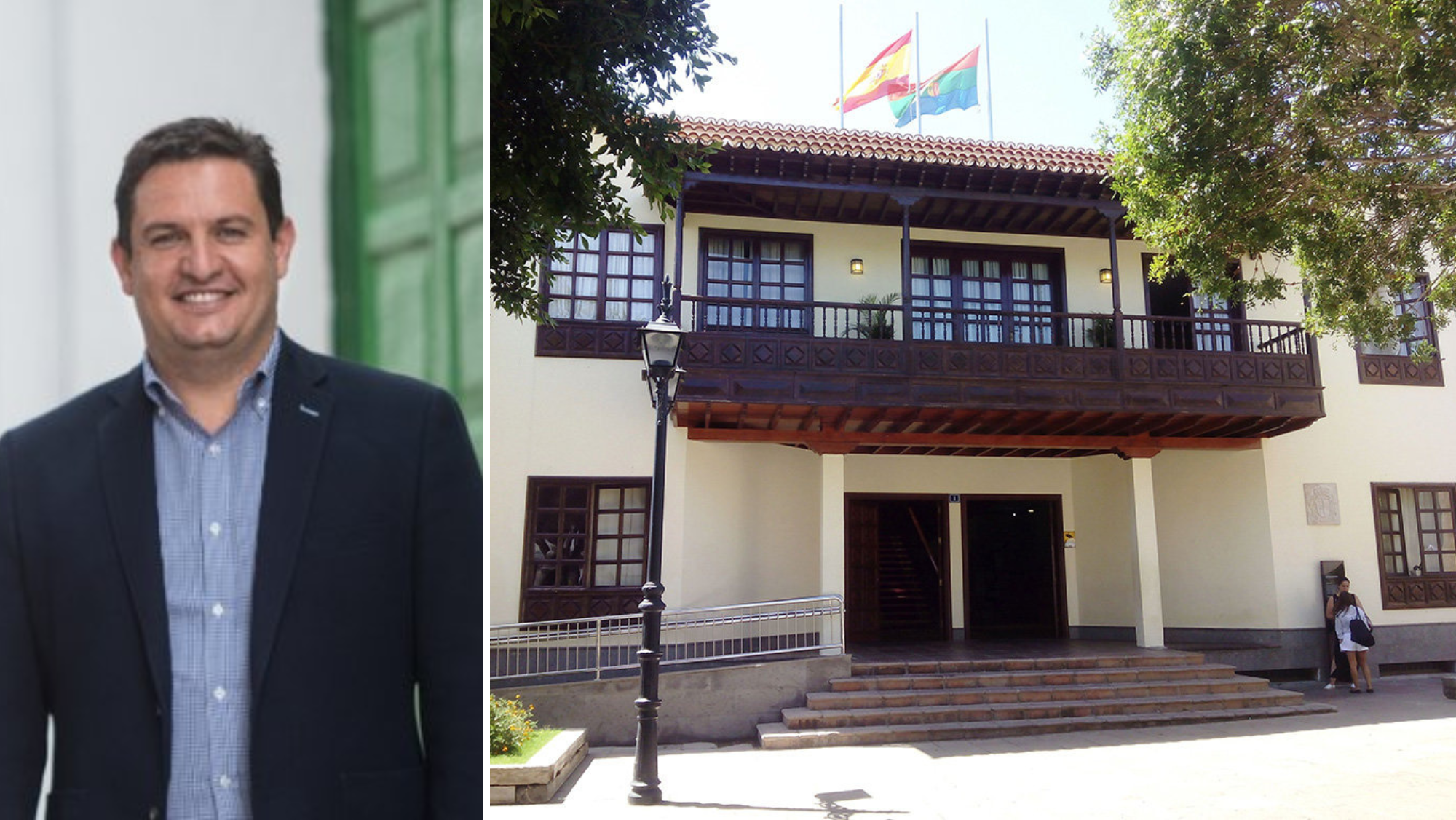 El alcalde de Arona, José Julián Mena y el Ayuntamiento de Arona./