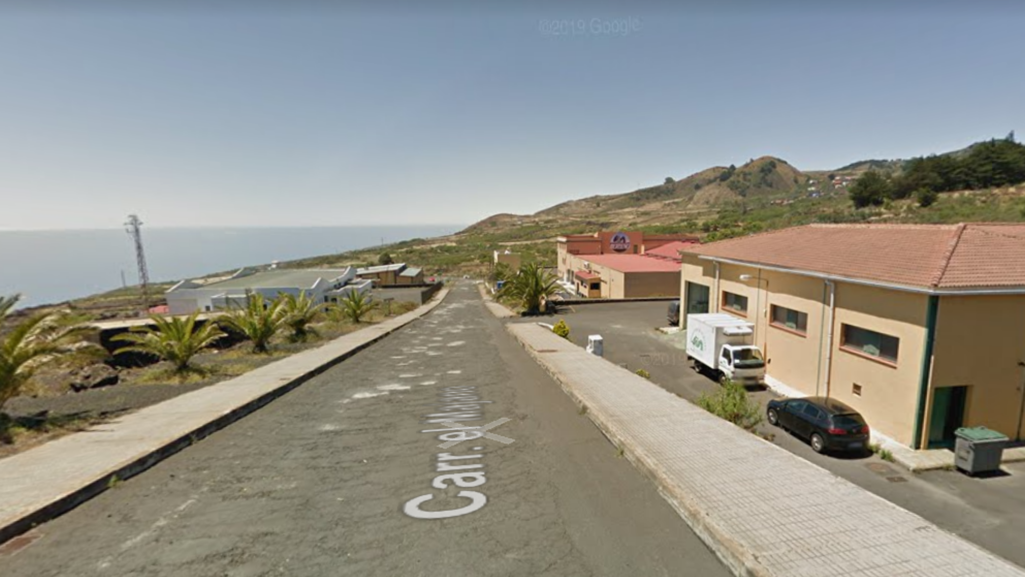 Carretera de El Majano, en el Hierro. / GOOGLE