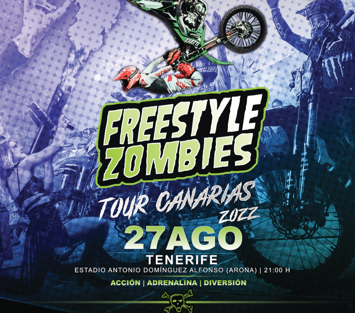 Cartel del Freestyle Zombies Canarias Tour 2022./