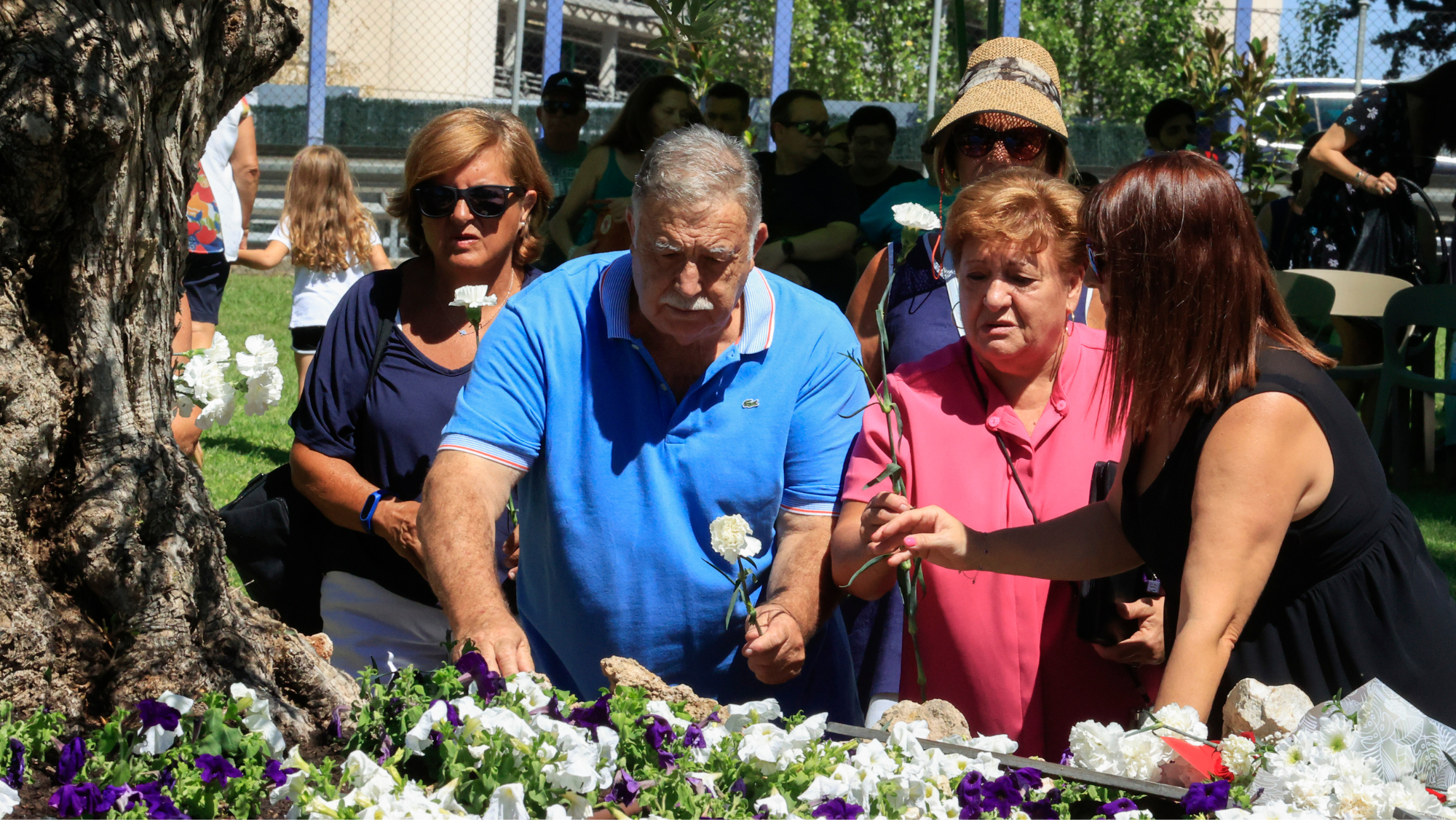 Acto de homenaje en Madrid a las víctimas del accidente de Spanair. / Efe