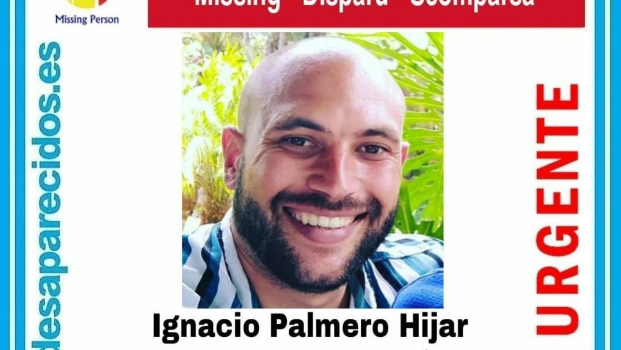 Se cree que los restos óseos encontrados pueden pertenecer a Ignacio Palmero, desaparecido hace un año.  Sosdesaparecidos