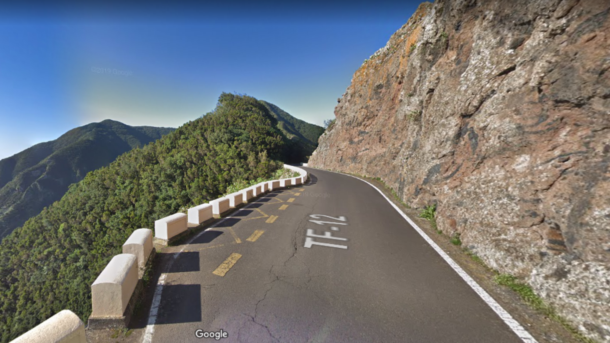 Carretera TF 12 de Anaga. / Google Maps