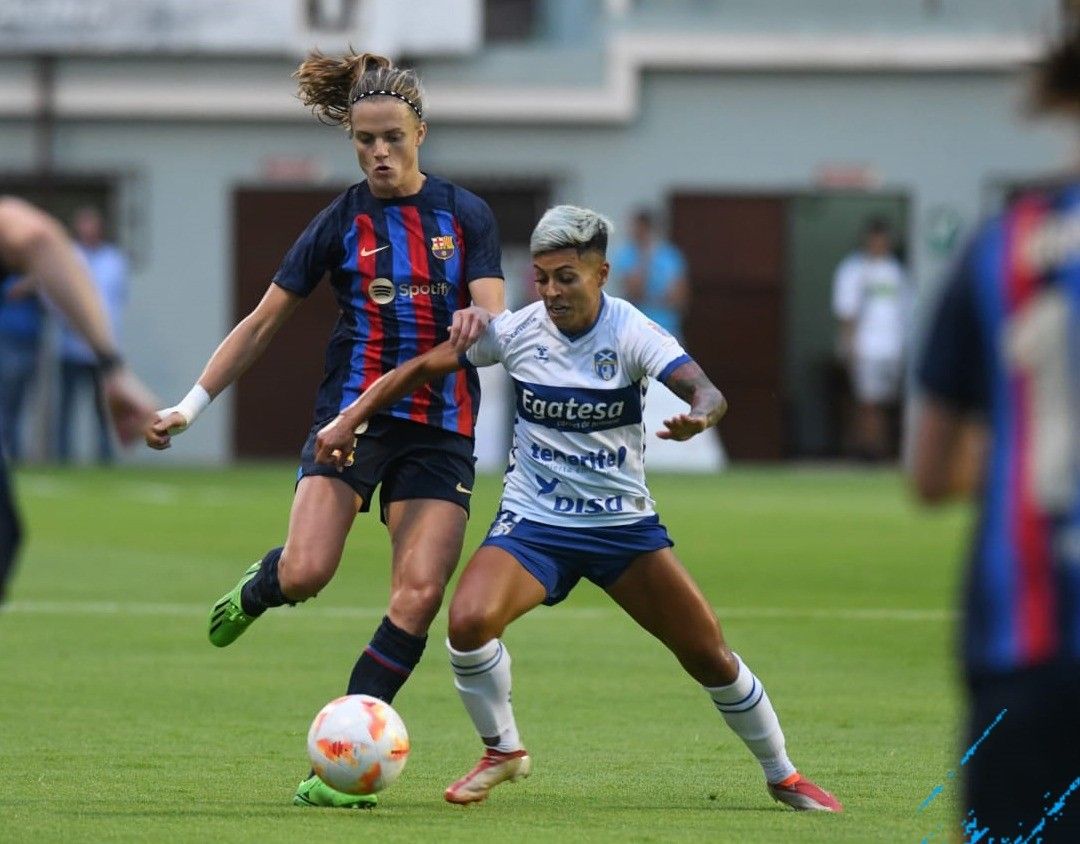 El Barça se proclamó campeón del Trofeo Teide tras vencer en los penaltis a la UD Granadilla./ Twitter UDG.