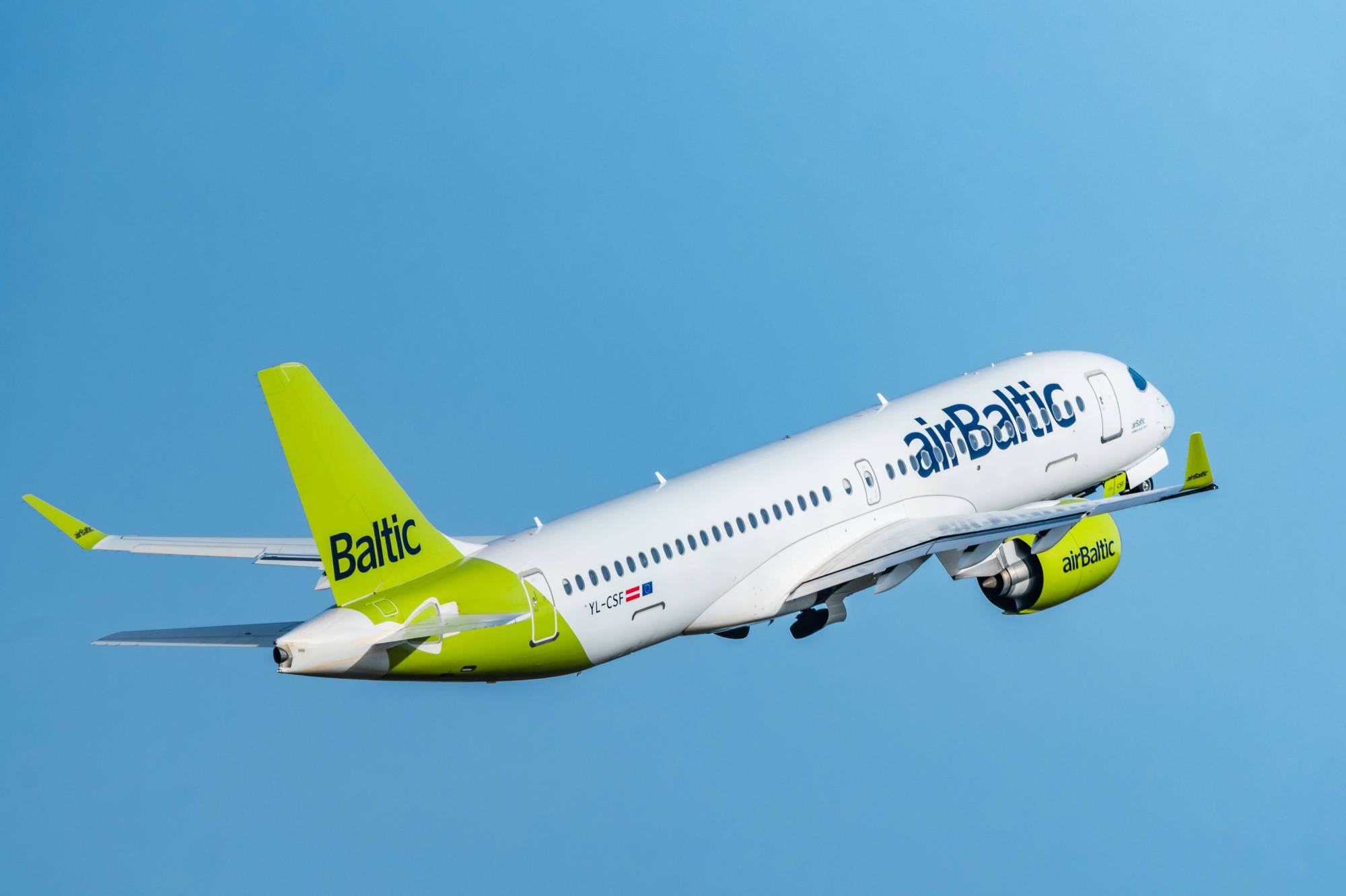 Un Airbus A220-300 de Air Baltic./ AIR BALTIC
