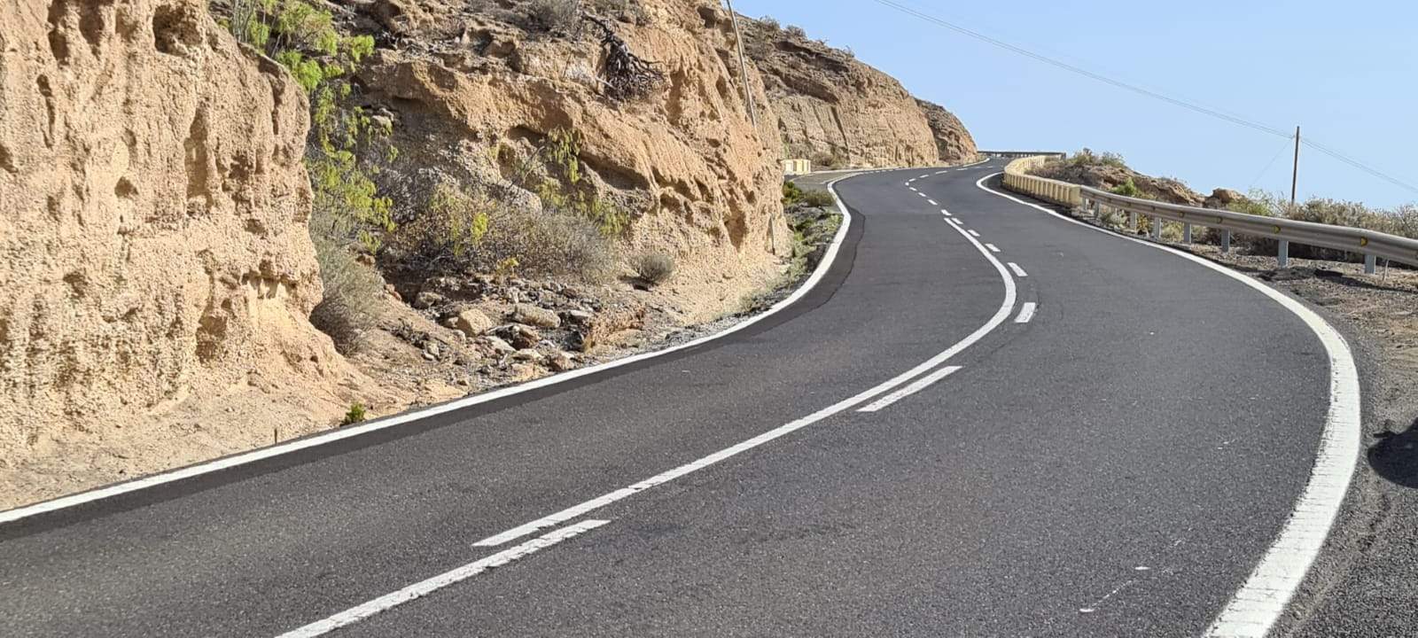 Carretera TF-620 en el municipio de Fasnia. 