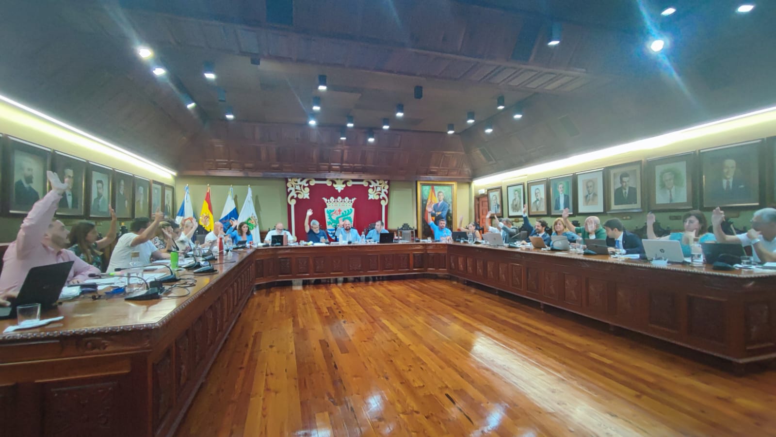 Pleno Puerto de la Cruz./