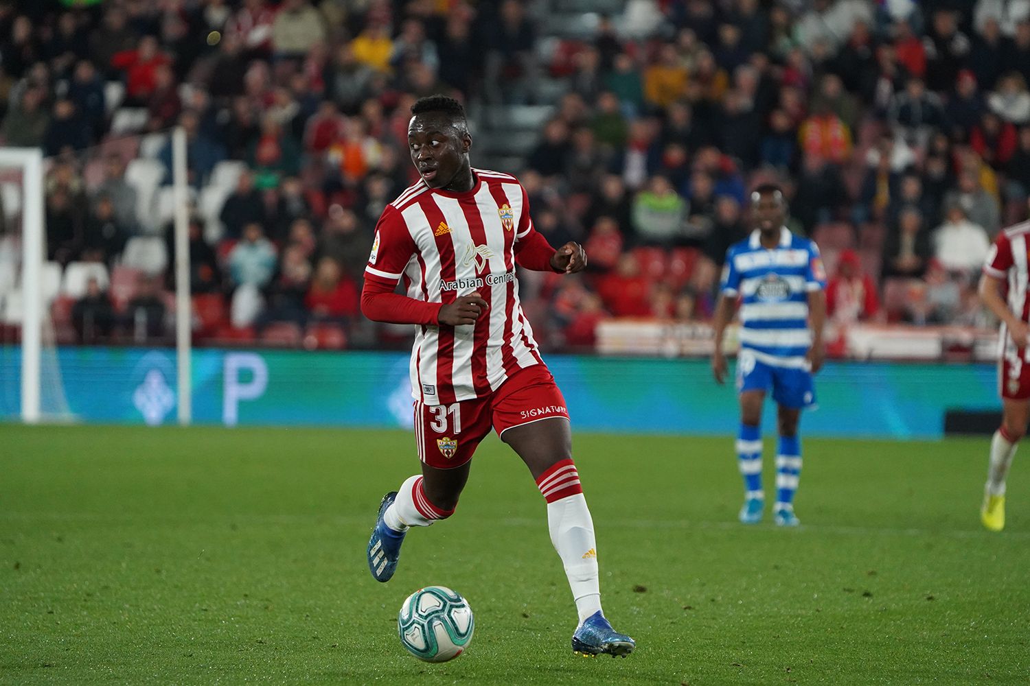 Arvin Appiah jugará en el CD Tenerife esta temporada cedido por el Almería./ Twitter Almería.