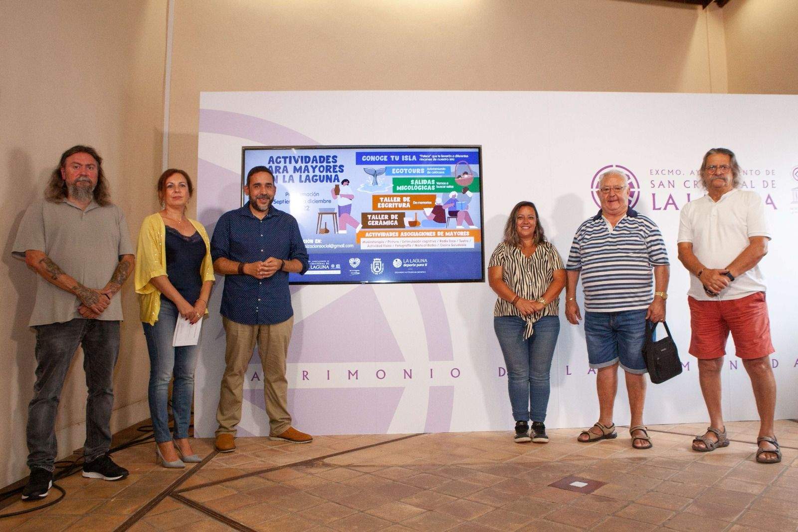 Presentación en La Laguna del programa de actividades de otoño para mayores./ Cedida