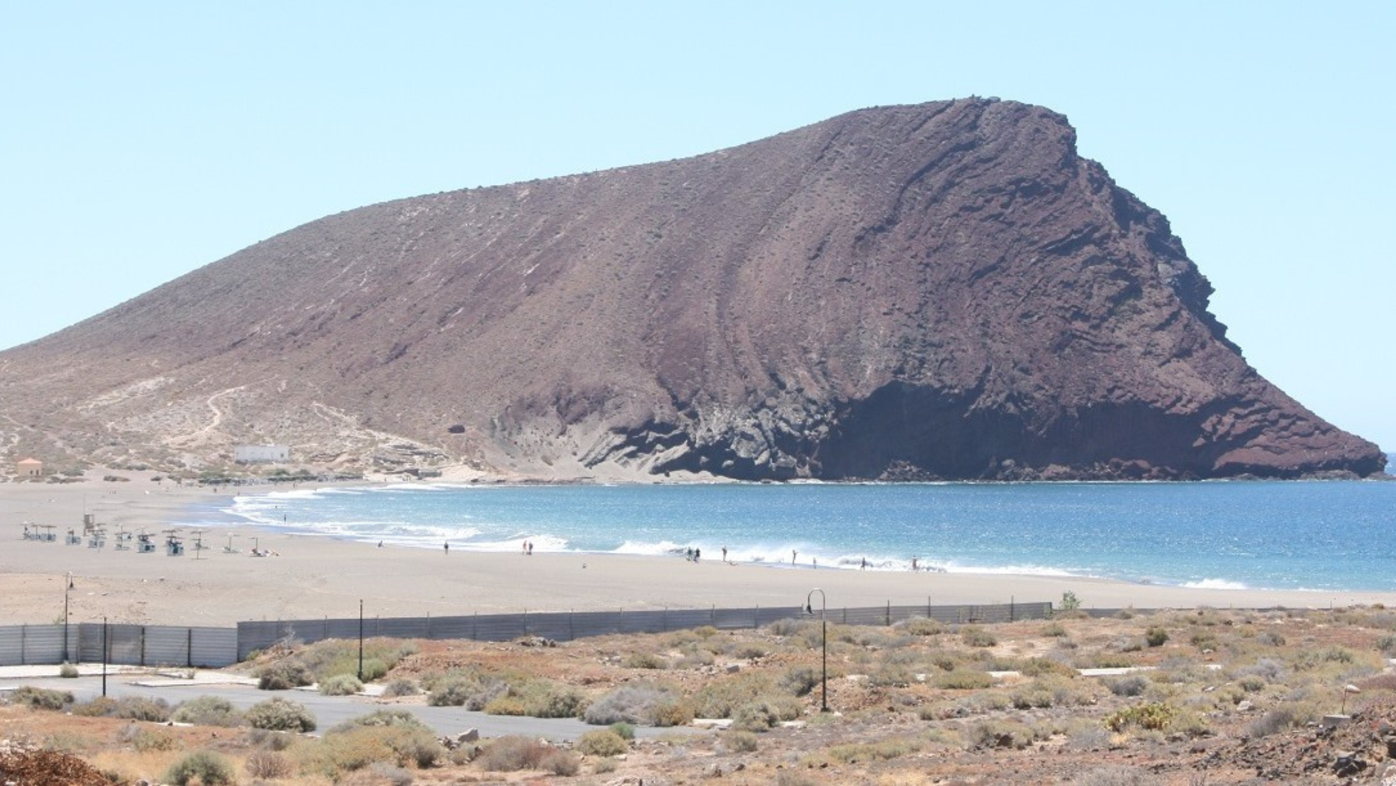 Playa en Granadilla, una de las que se han visto obligadas al cierre en septiembre. / Ayuntamiento de Granadilla
