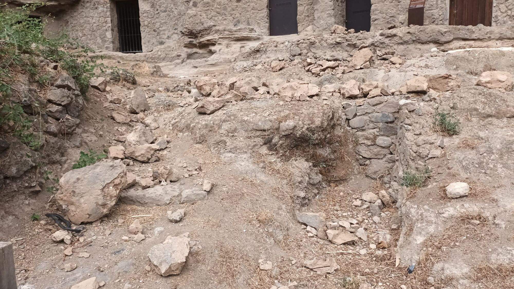 Desprendimientos en Risco Caído, Gran Canaria. / Cedida
