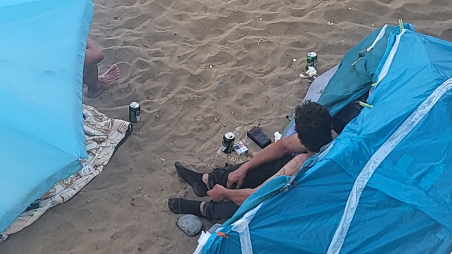 Juan Leal en su caseta. Atlántico Hoy