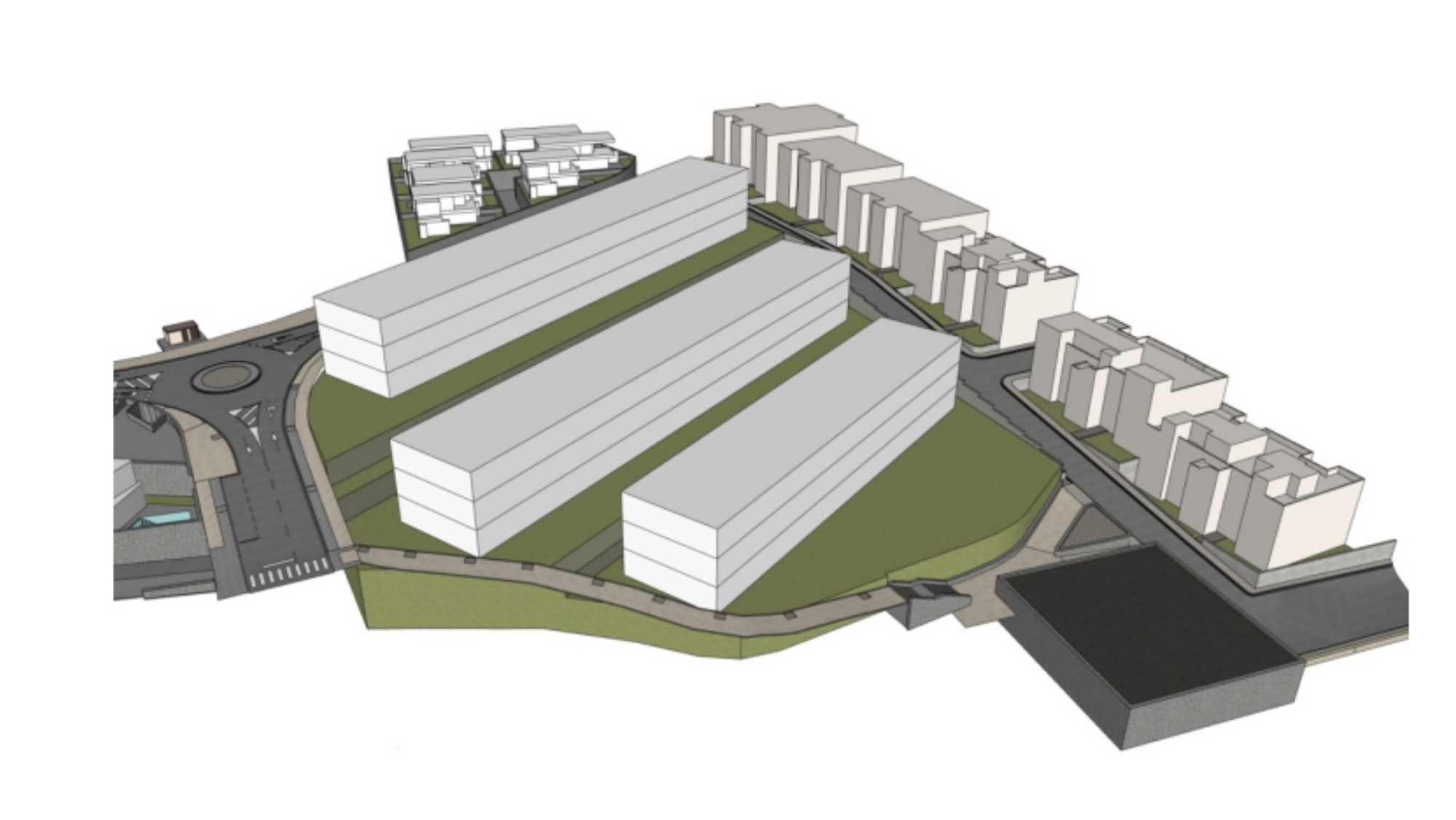 Proyecto de viviendas que la empresa Inversiones y Desarrollos Rocabella quiere construir en Adeje. / Estudio Detalle del proyecto