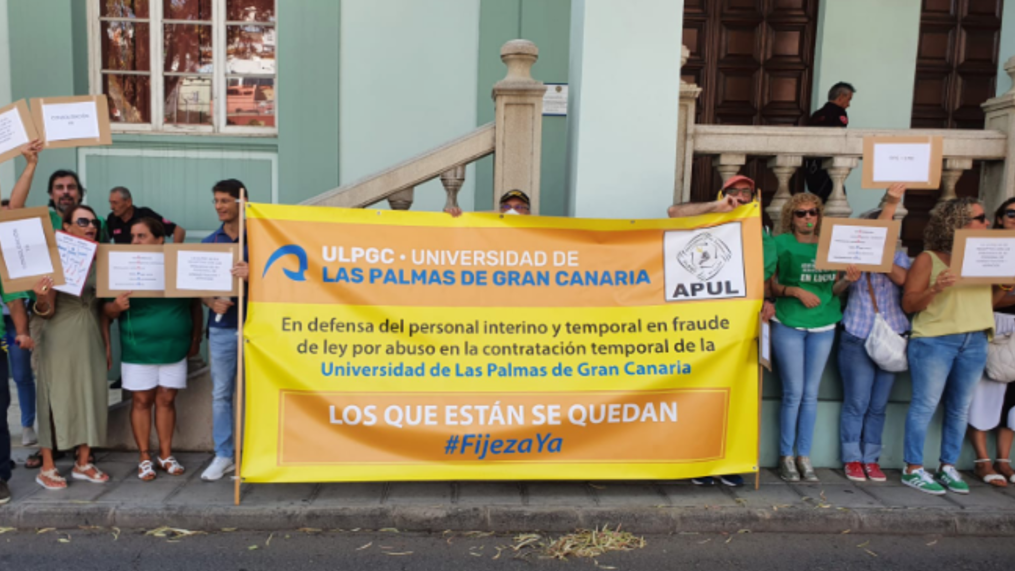 Una manisfestación de APUL. /APUL