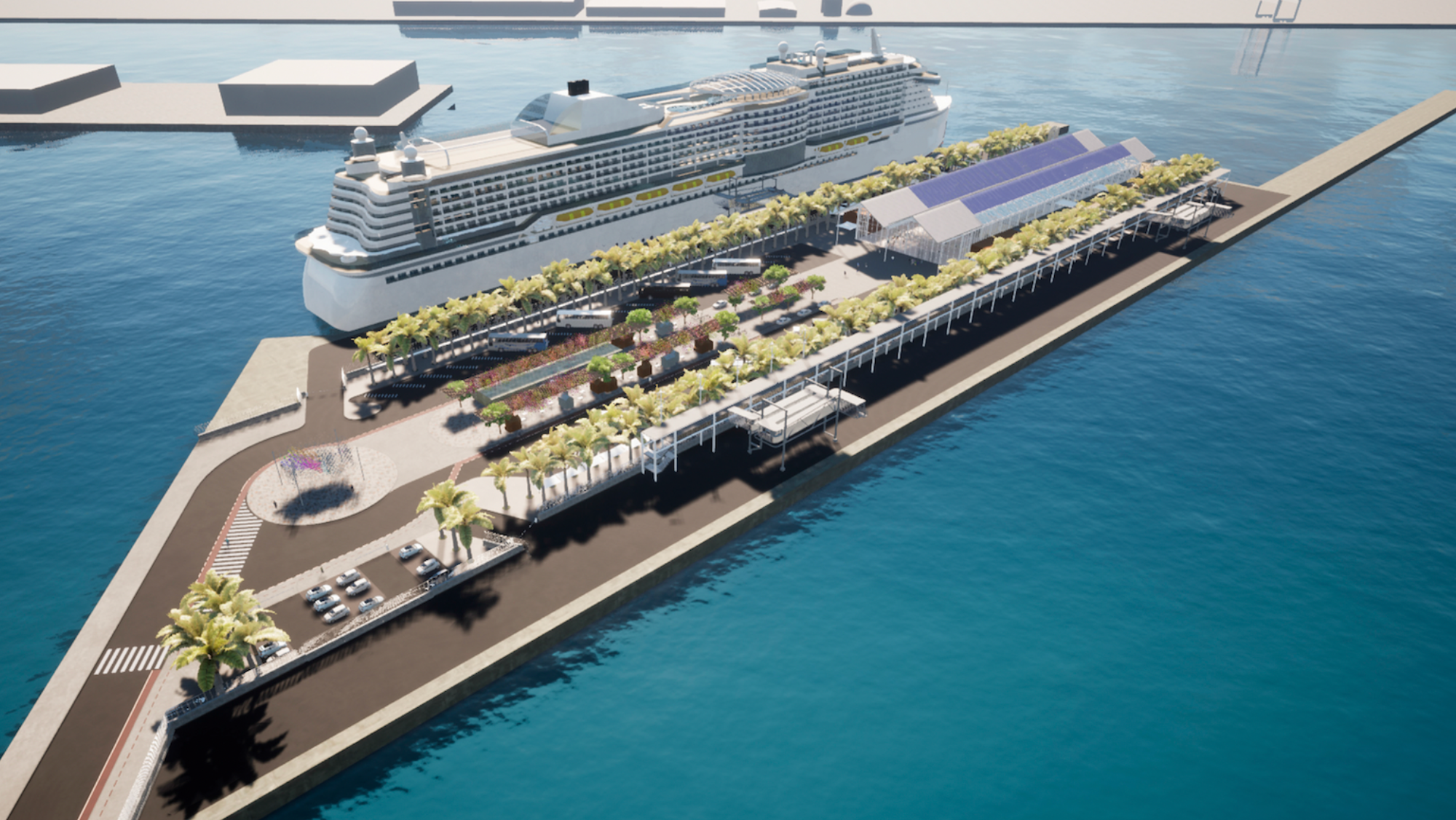 Proyecto de la terminal del Puerto de La Luz. / Autoridad Portuaria