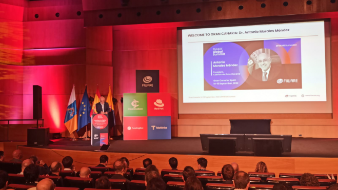 Antonio Morales en el FIWARE Global Summit. / Atlántico Hoy