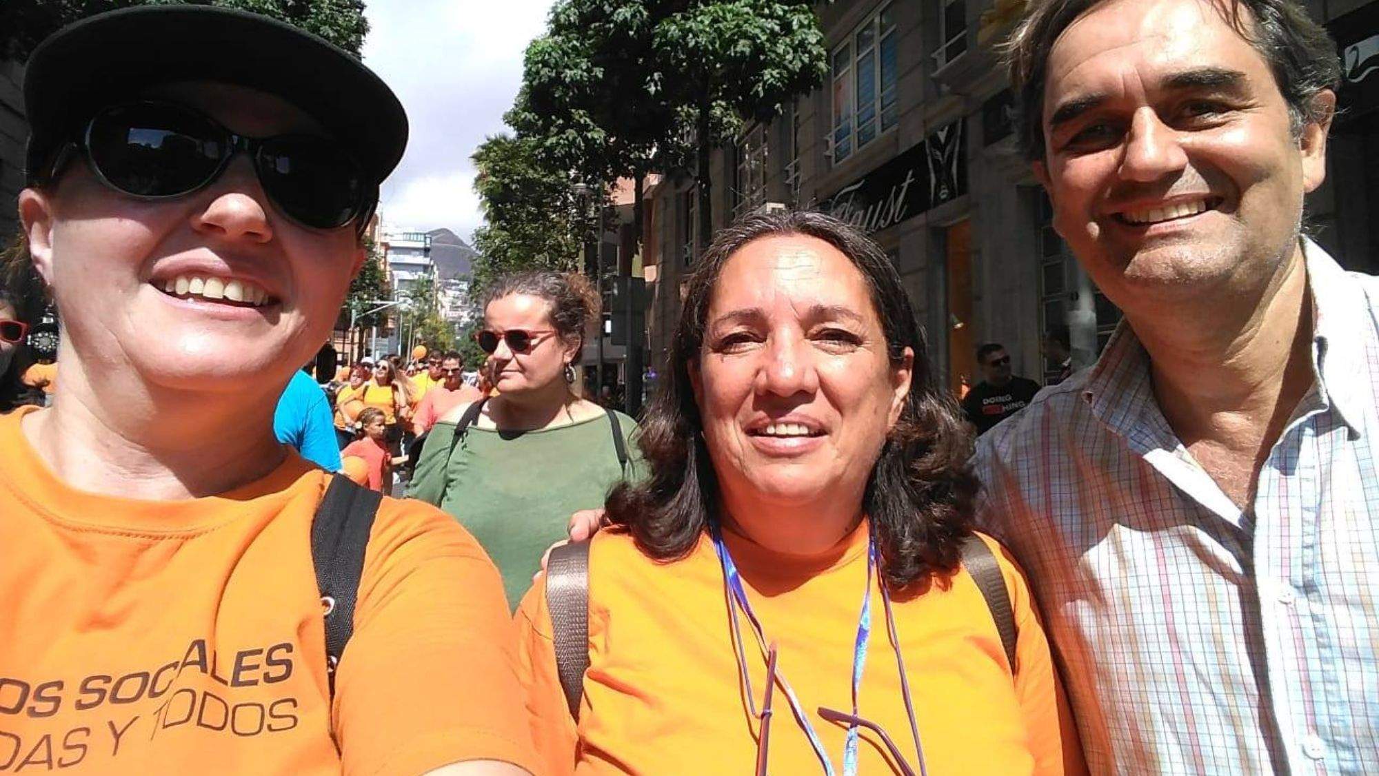 La presidente de Queremos Movernos, Ana Mengíbar, durante una marcha impulsada por la plataforma. / Archivo La presidente de Queremos Movernos, Ana Mengíbar, durante una marcha impulsada por la plataforma. / Archivo