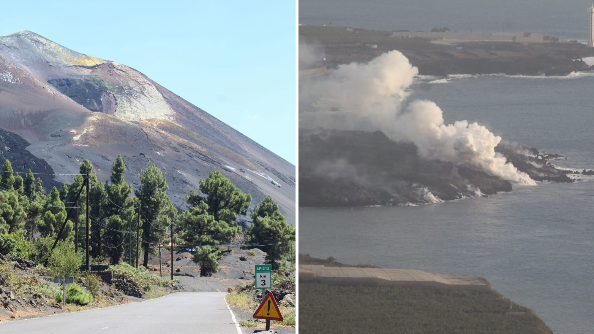 El cono y la fajana de la erupción, puntos donde se está recuperando la biodiversidad./ Álvaro Oliver (AH)