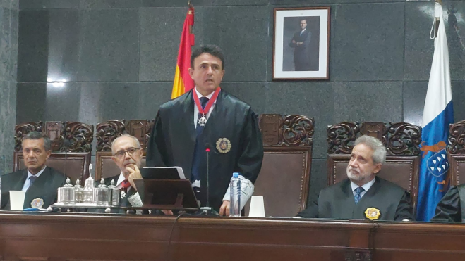 El presidente del Tribunal Superior de Justicia de Canarias (TSJC), Juan Luis Lorenzo Bragado. / Cedida