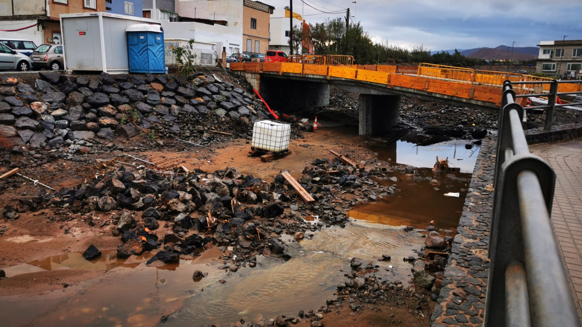 Desplazamiento de tierras en Villa de Ingenio causada fuertes lluvias. /Ayuntamiento Villa de Ingenio