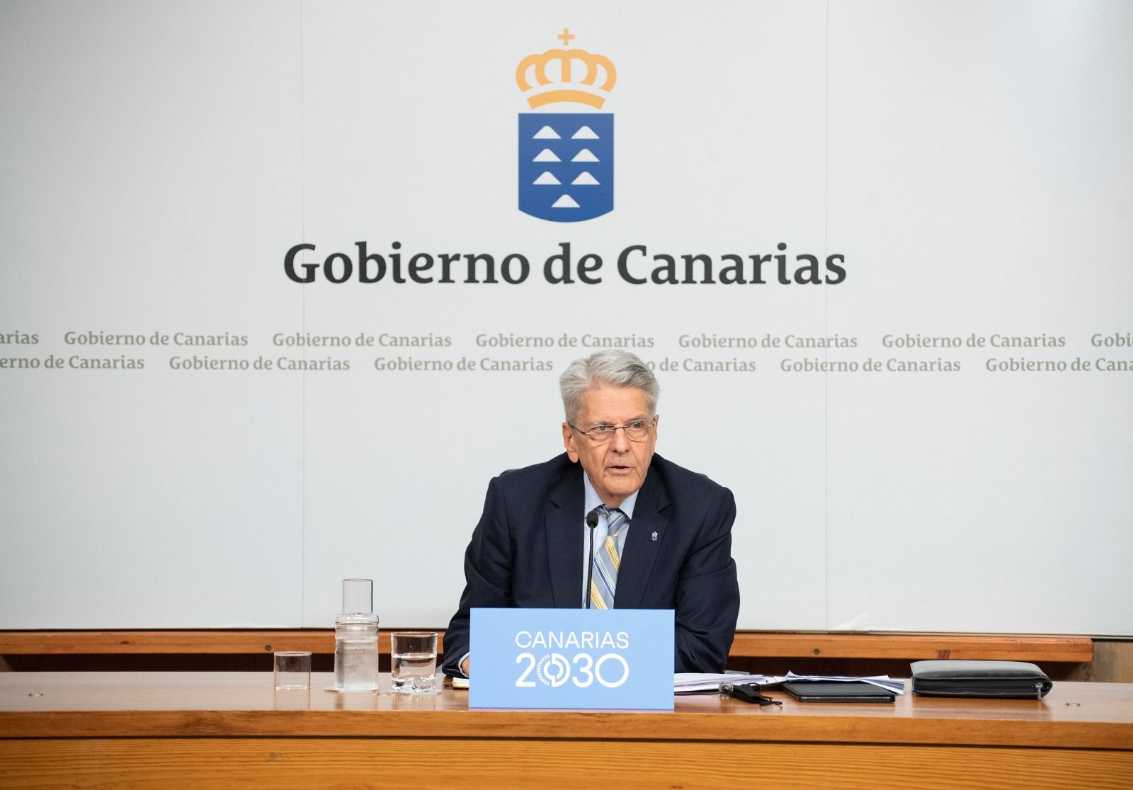El consejero de Administraciones Públicas, Justicia y Seguridad del Gobierno de Canarias, Julio Pérez./