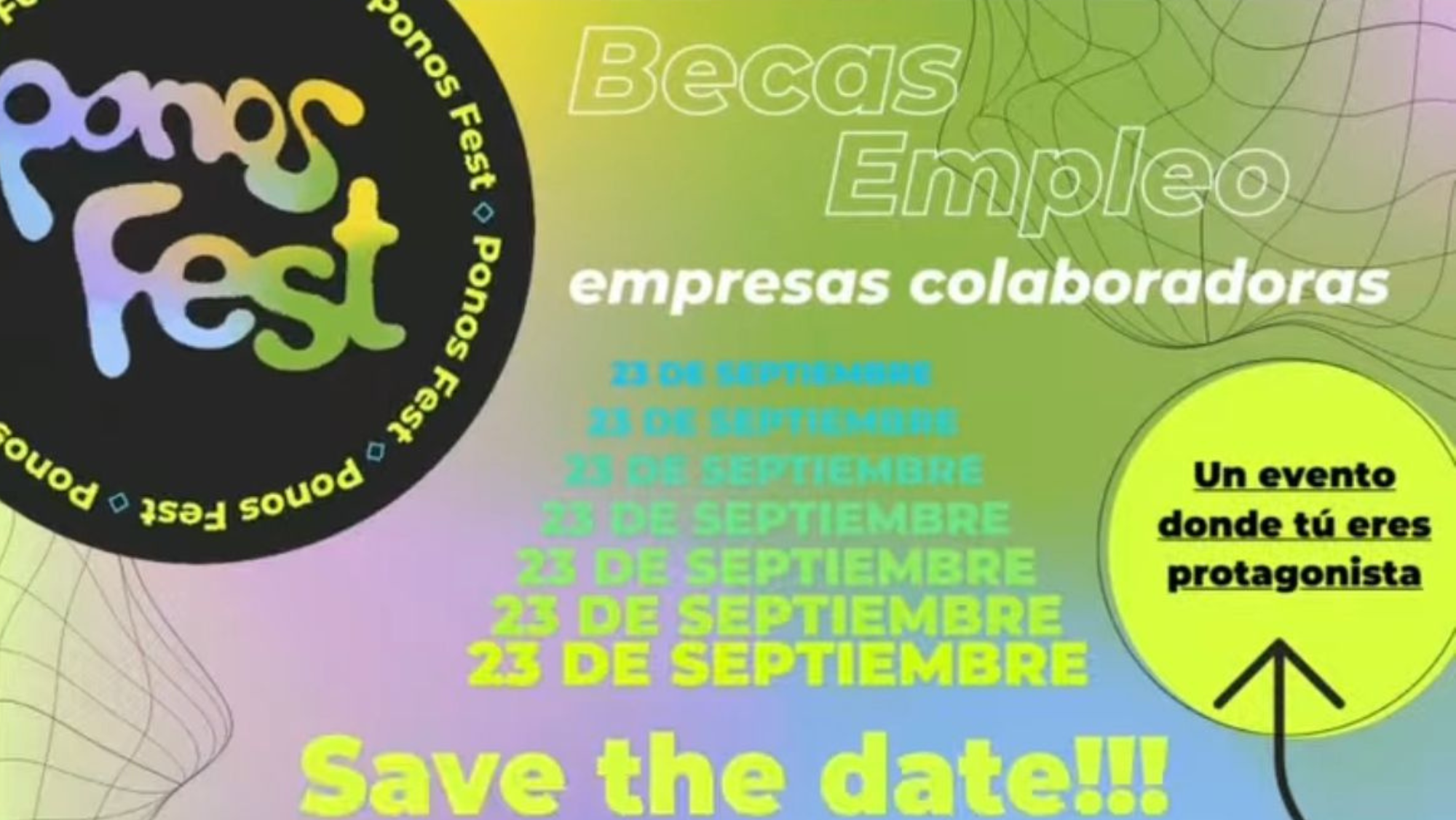 Cartel del Ponos Fest. Cabildo de Tenerife