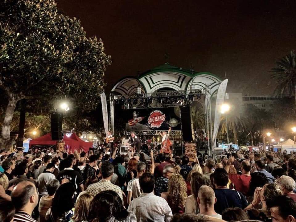 Imagen del parque de San Telmo en la edición 2019 del Big Bang Vintage Festival.