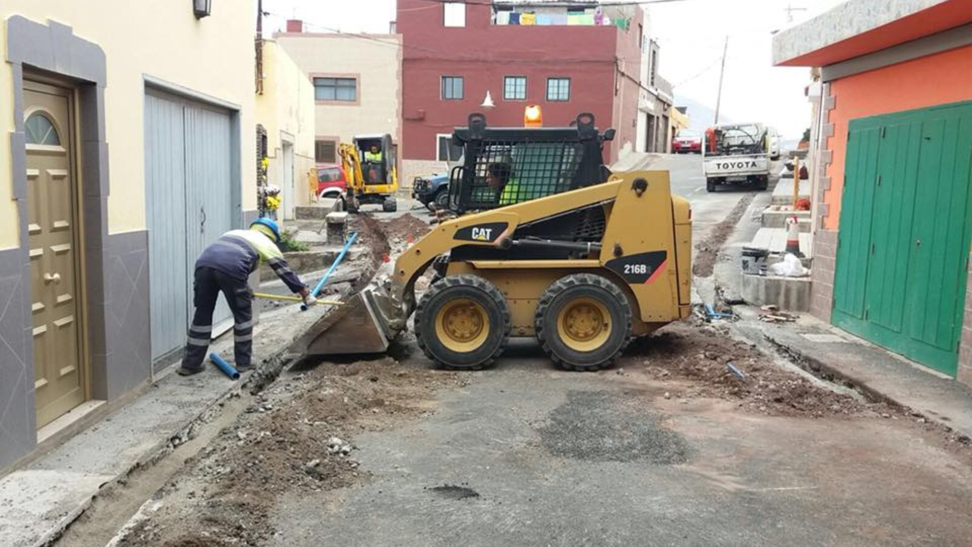 Comienzan las obras para mejorar la red de abastecimiento en Gáldar. / Cedida
