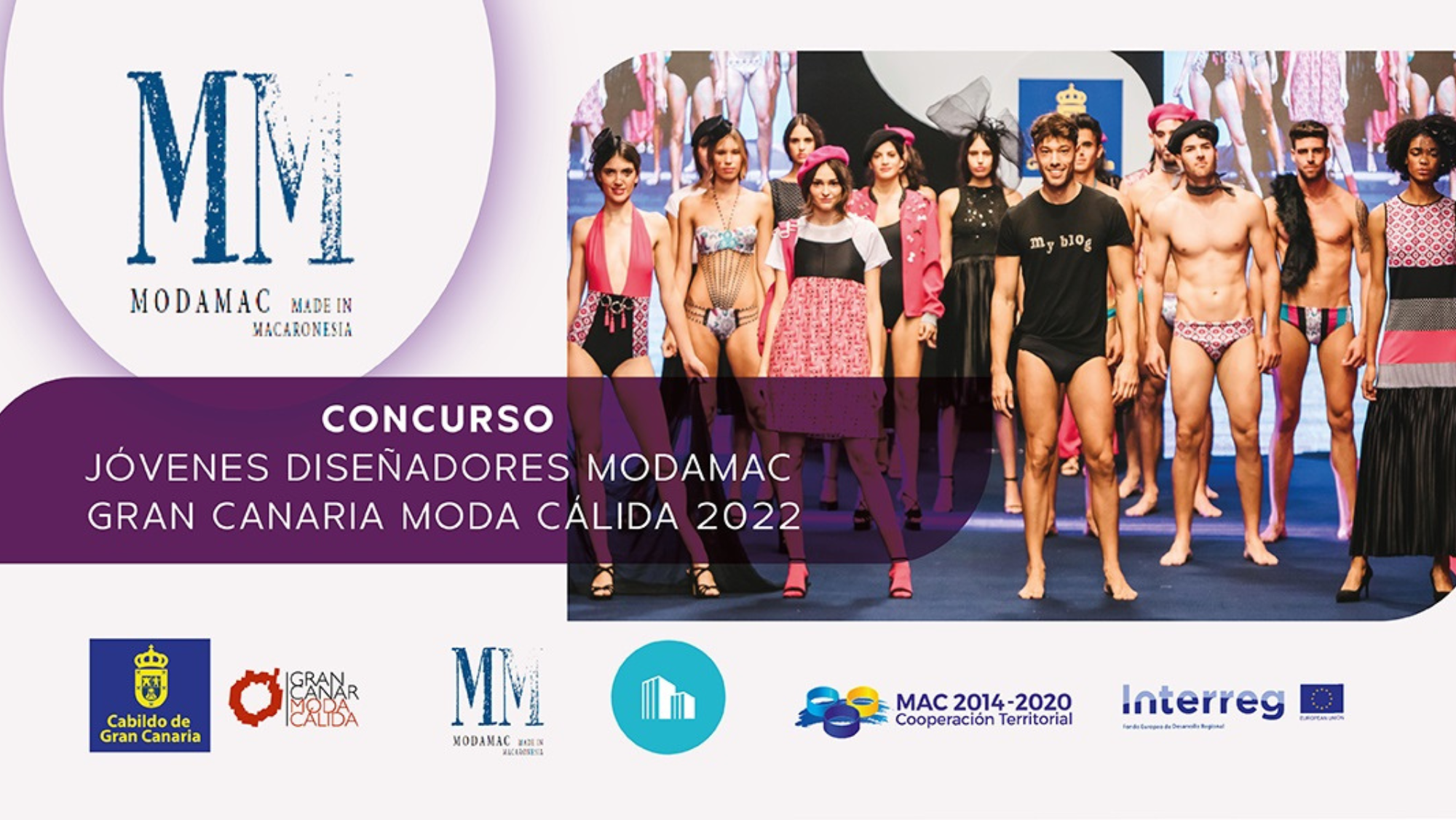 Cartel del proyecto Modamac que pretende promocionar la moda emergente en la Macaronesia. /Cedida