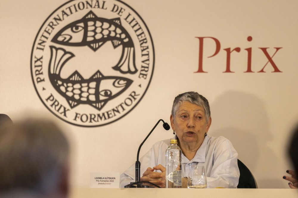 Liudmila Ulítskaya tras recibir el premio de literatura. / Cati Cladera, Fundación Formentor Liudmila Ulítskaya tras recibir el premio de literatura. / Cati Cladera, Fundación Formentor