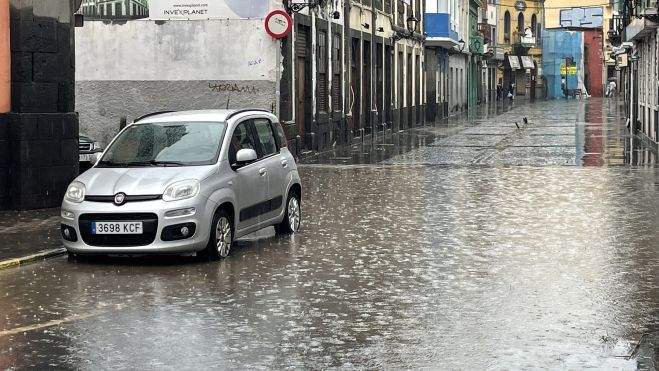 Efectos de la borrasca subtropical en Las Palmas de Gran Canaria. / Atlántico Hoy